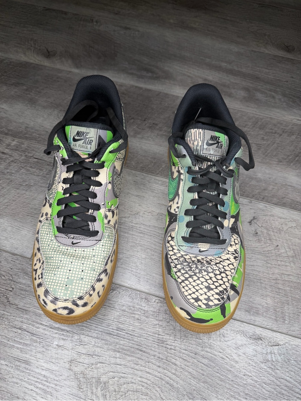 Air Force 1 Low Top Sneakers - Green Multi